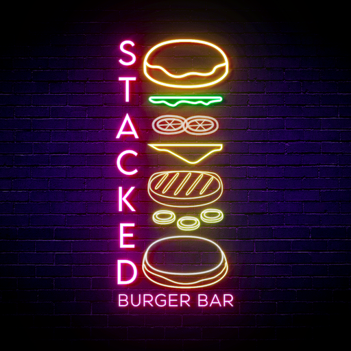 Stacked Burger Bar logo