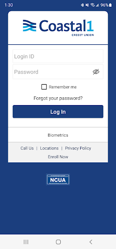 Android application Coastal1 Mobile Banking screenshort