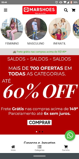 Marshoes: Roupas e Calçados Screen 3