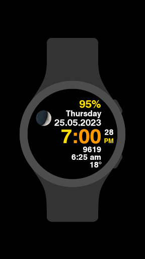 Android application Easy Watch Face screenshort