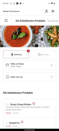 Rockys Pizzaservice Screen 3