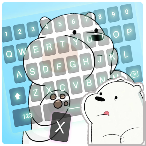 Cute Bare Bear Keyboard Theme