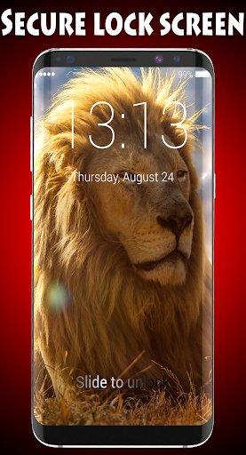 Android application Lions Lock Screen & Wallpapers screenshort