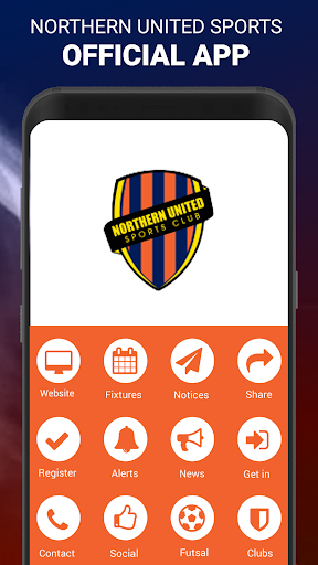 Android application Northern United Sports Club screenshort