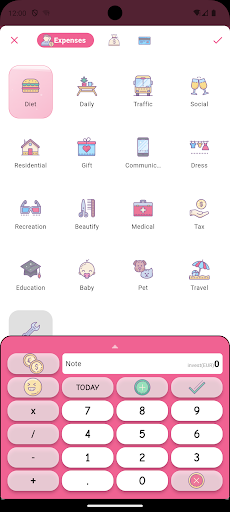 Money+ Cute Expense Tracker Screen 2