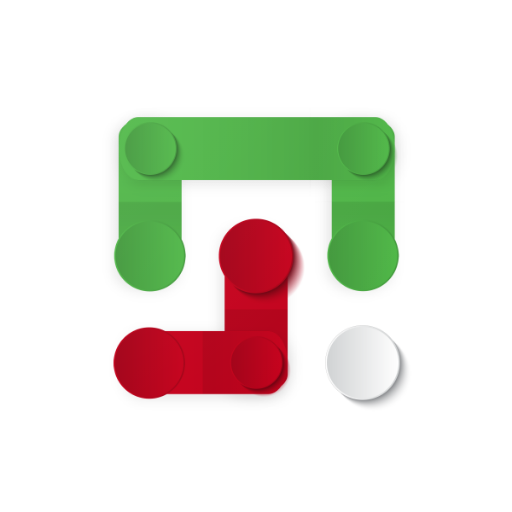 Dots Connect To Fill Logo