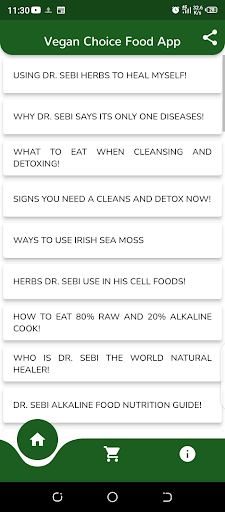 Android application Dr. Sebi Methodology Alkaline screenshort