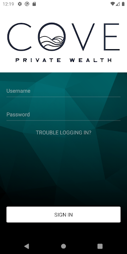 Android application Cove Private Wealth screenshort