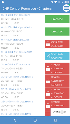 Android application Mobilog screenshort