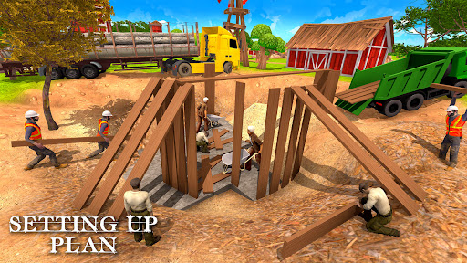 Wood House Construction Game  screenshots 2