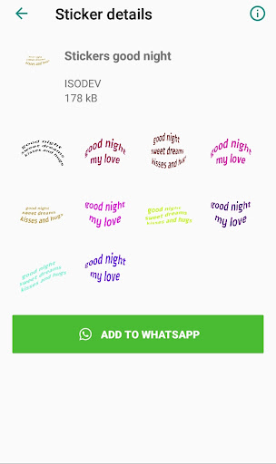 stickers good night honey for whatsapp