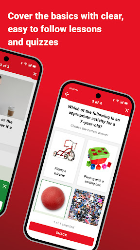Screenshot of Child Care: American Red Cross