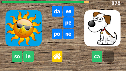 Android application Scrivere con le sillabe 2 screenshort
