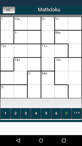 Android application Mathdoku screenshort