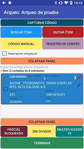 WarehouseCounter Screen 3