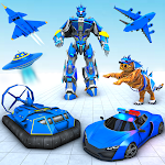 Cover Image of Download US Police Tiger Robot Car Game 1.9 APK