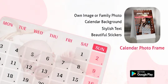 Calendar Photo Frames Editor
