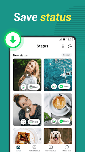 Android application Status Video Down&Saver screenshort