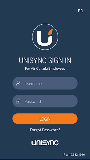 Android application Unisync - Air Canada screenshort
