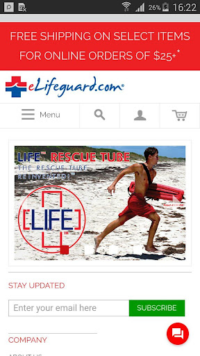 Android application eLifeguard.com screenshort