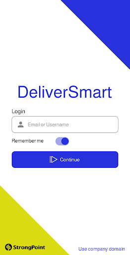 Android application DeliverSmart screenshort
