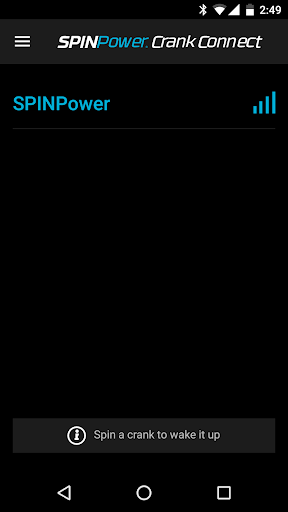 Android application SPINPower® Crank Connect screenshort