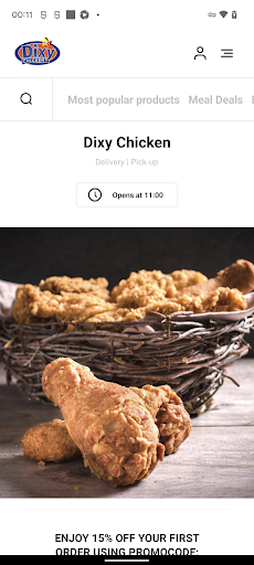 Android application Dixy Chicken Nottingham screenshort