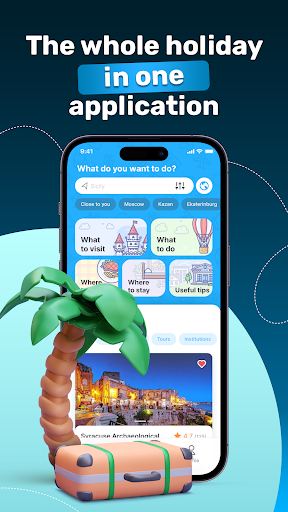 Android application Your izi trip and travel plan screenshort