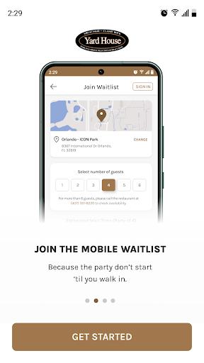 Screenshot of Yard House