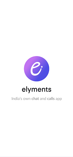 Android application Elyments -Private chat & calls screenshort