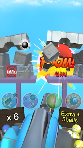 Cannon Ball Strike- Knock Cans Screen 3
