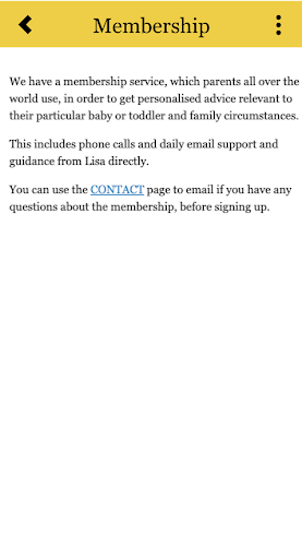 The Blissful Baby Expert App Screen 3