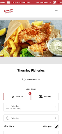 Android application Thornley Fisheries Durham screenshort