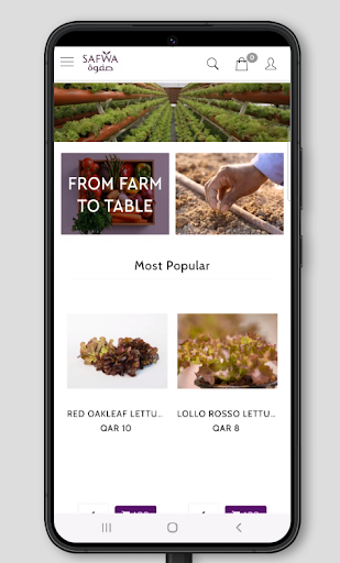 Android application Safwa Farm: Farm Fresh Produce screenshort