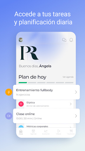 Android application Paulaafitness screenshort