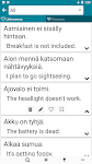 screenshot of Finnish - English