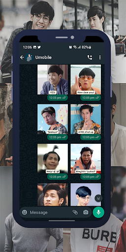 Android application Singto Prachaya WASticker screenshort