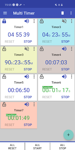 Screenshot of Multi Timer - Stopwatch Timer