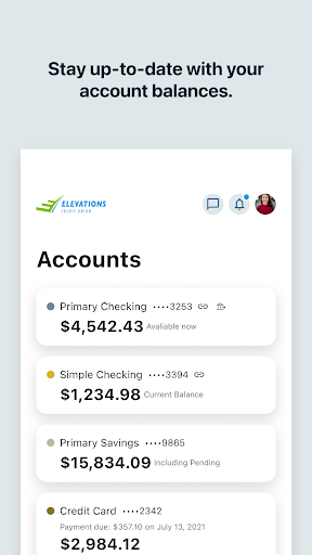 Elevations Credit Union Screen 2