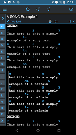 Song TextBook Screen 3