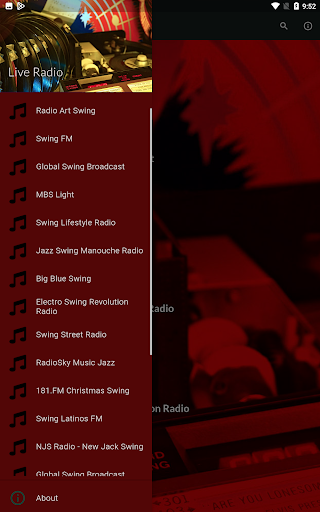 Swing Radio Online Screen 2