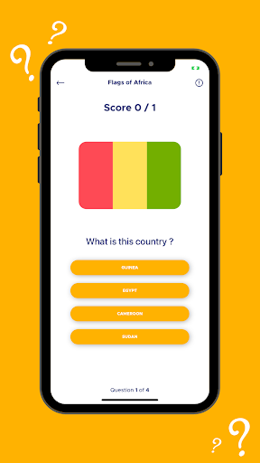 Quiz 2022 - Country flags Screen 3