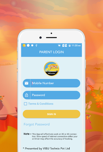 Android application SB Tracker Parents screenshort
