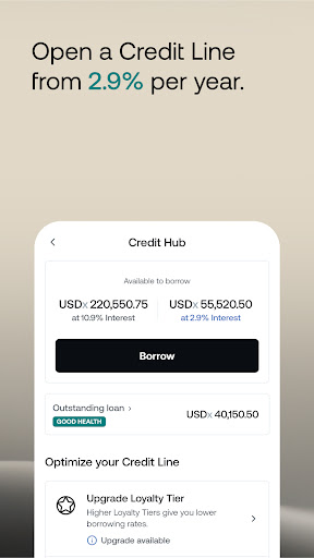Screenshot of Nexo: Crypto Wealth Platform