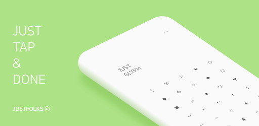 Android application Just Glyph screenshort