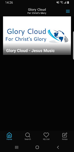 Android application Glory Cloud - Worship of Jesus screenshort