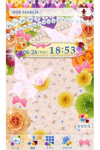 Android application Sweet color テーマ screenshort