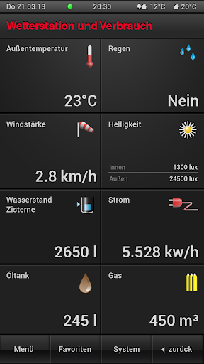 Feller HomeServer Screen 3