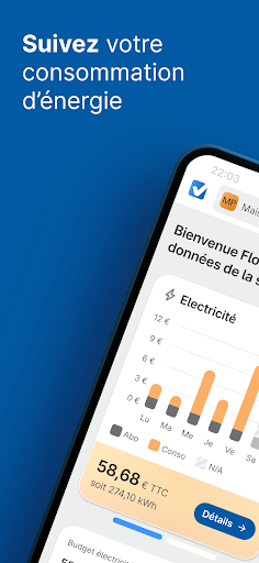 Android application MySelectra Suivi Conso Énergie screenshort