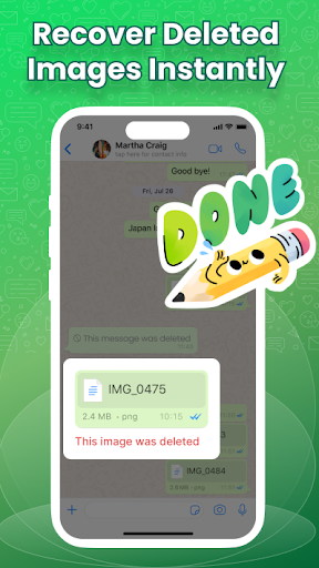 Android application WAMR Recover Deleted Messages screenshort
